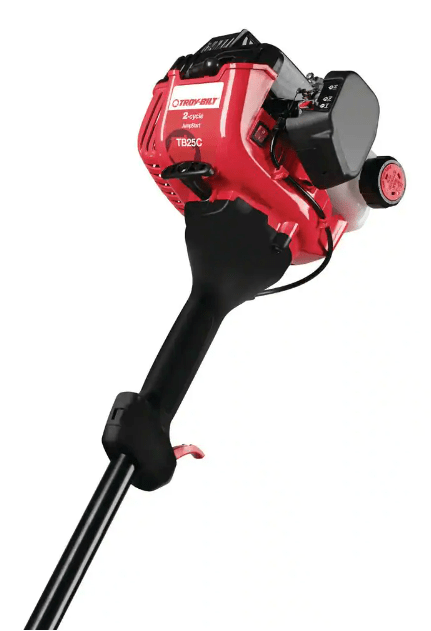 Troy-Bilt 25 cc 2-Stroke Curved Shaft Gas Trimmer with Fixed Line Trimmer Head